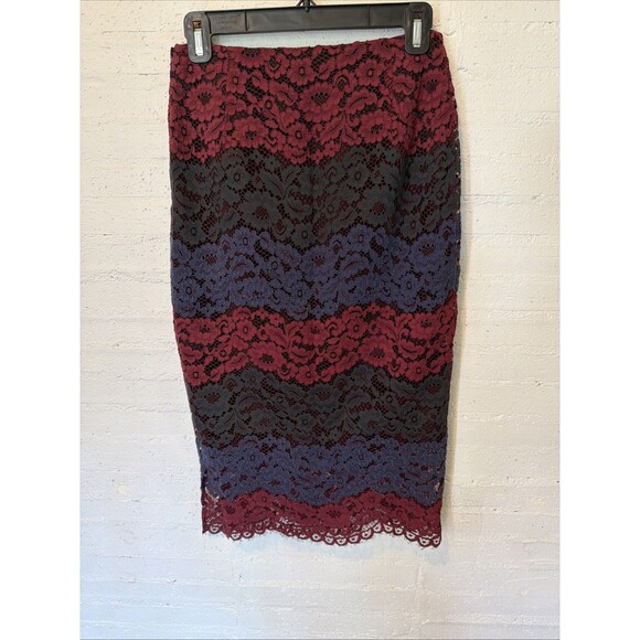 Paris Rock n' Roll Designer Sandro Julee lace pencil skirt Small - Picture 5 of 9